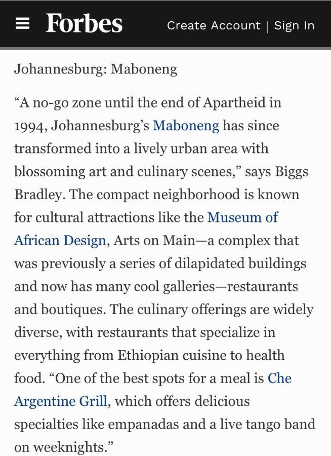 Stunning Maboneng Precinct Studio Apartment At 12 Decades Building ヨハネスブルグ エクステリア 写真